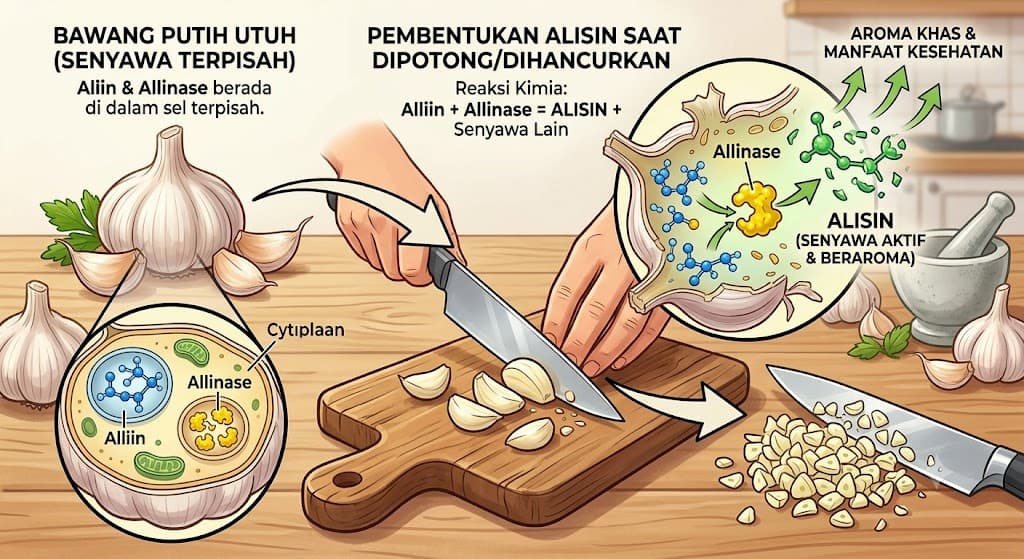 Rahasia Allicin Bawang Putih: Pembentukan & Manfaat
